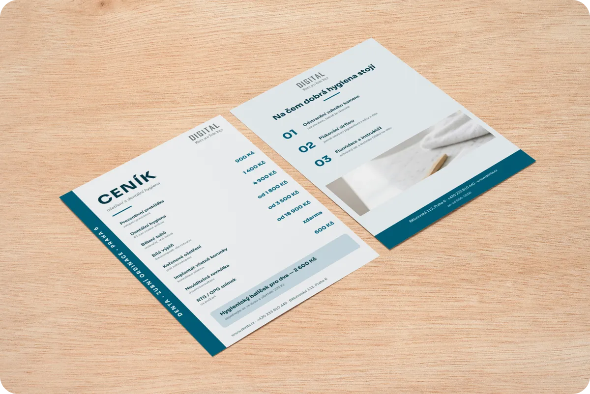 Návrh 7 — Letáky