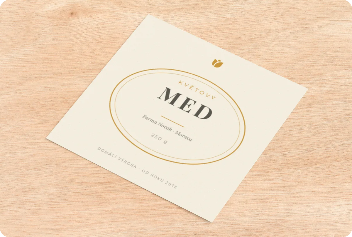 0028-SAM-F Med — oval etiketa