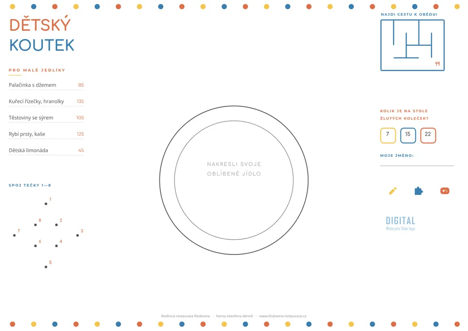 0012-PRS-F Dětské menu