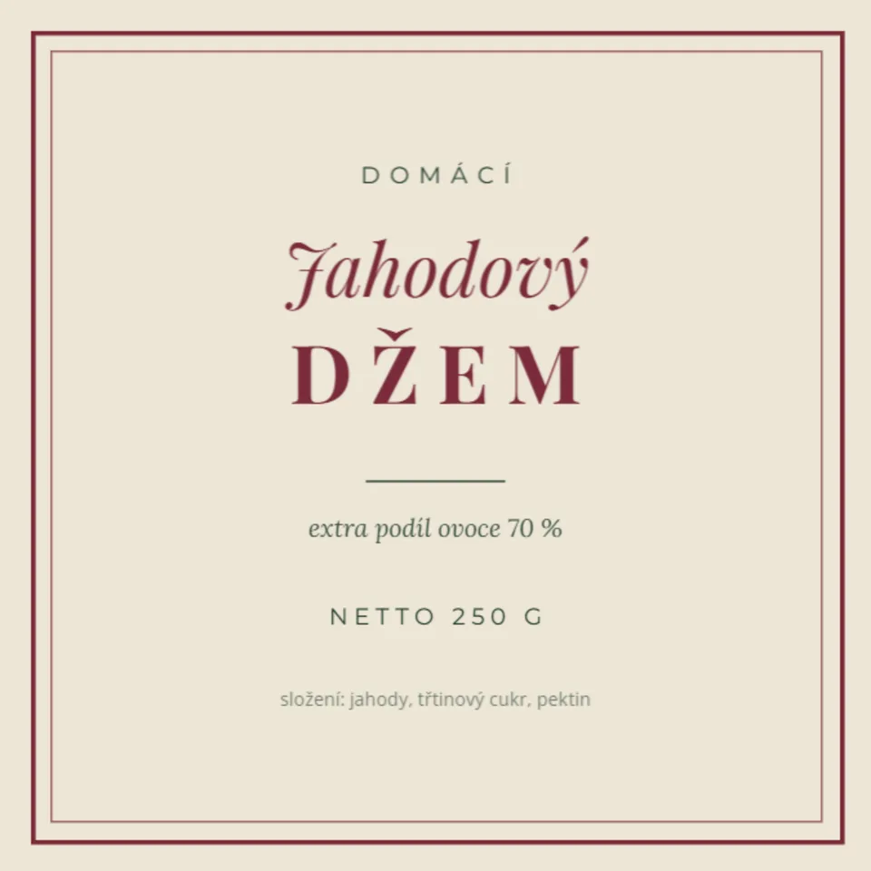 0029-SAM-F Džem — klasická etiketa