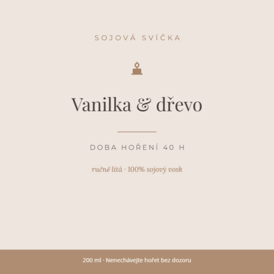 0031-SAM-F Svíčka — etiketa